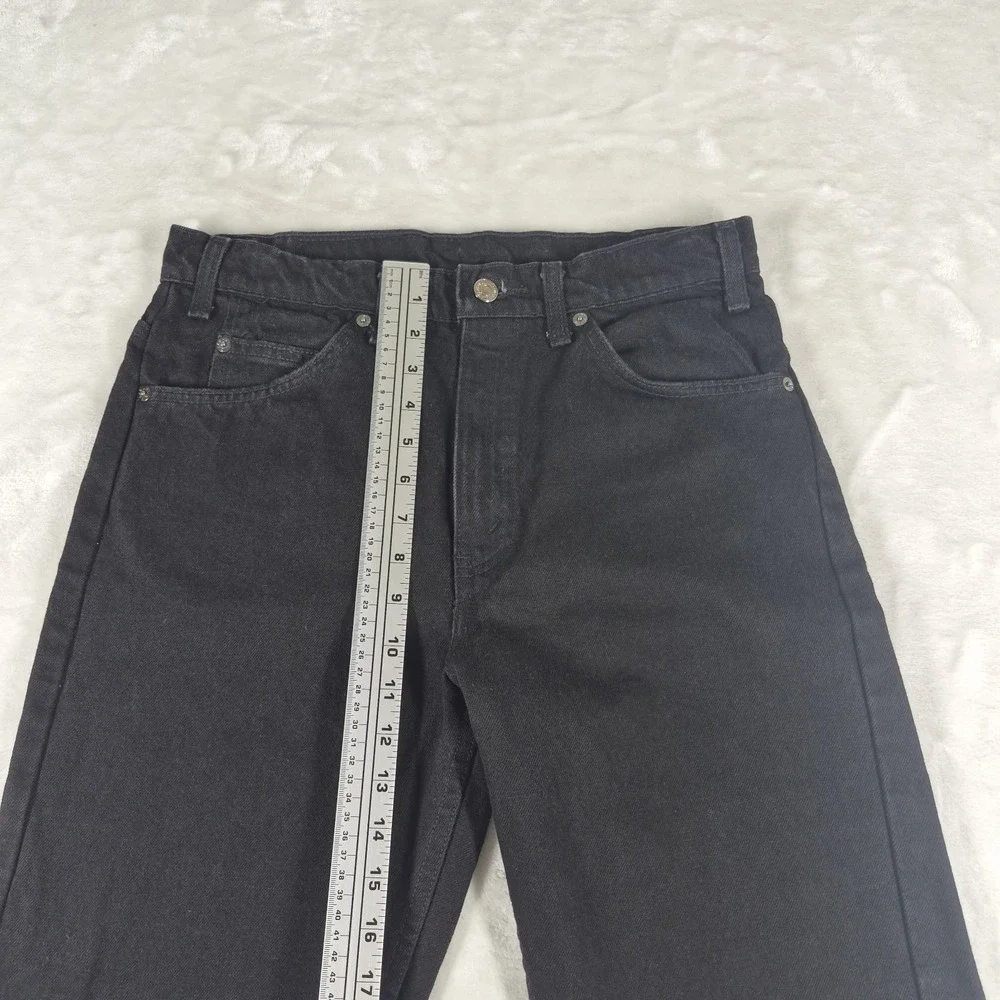 Vintage Levi's 505 Jeans Men's 32x32 Black Regular Fit Straight Orange Tab 90s
